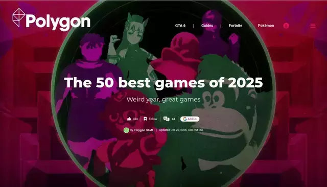 polygon.com homepage screenshot