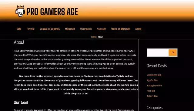 progamersage.com homepage screenshot