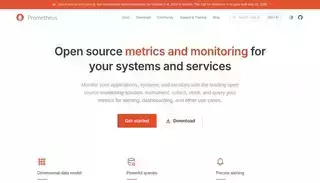 Prometheus Prometheus - Monitoring system & time series database