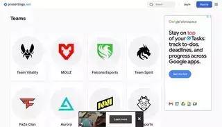 Pro Settings Esports teams - ProSettings.net