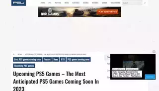 Psu Upcoming PS5 Games - The Most Anticipated PS5 Games Coming Soon In 2023 - PlayStation Universe