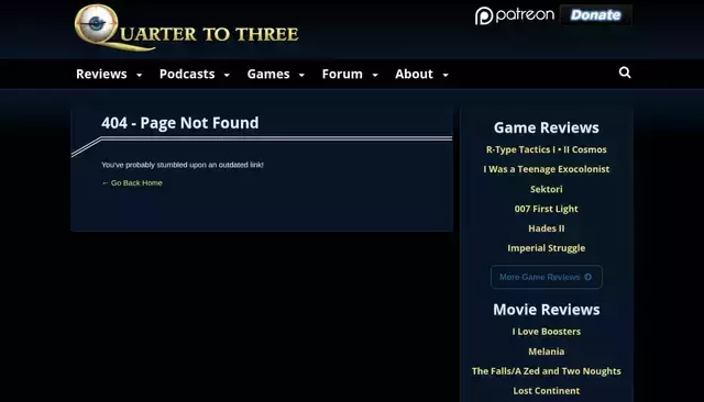 quartertothree.com homepage screenshot