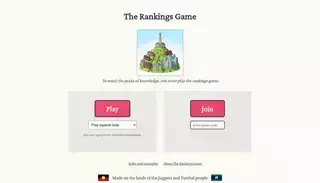 Rankings Game The Rankings Game