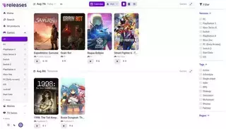 Releases Games - Release Calendar