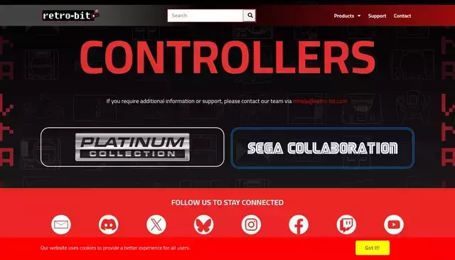 retro-bit.com homepage screenshot
