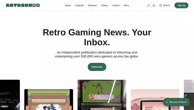 retrododo.com homepage screenshot