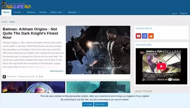 retrogametalk.com homepage screenshot