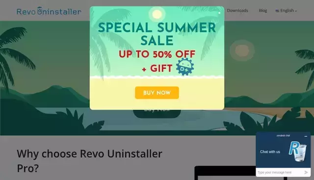 revouninstaller.com homepage screenshot