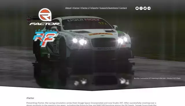 rfactor.net homepage screenshot