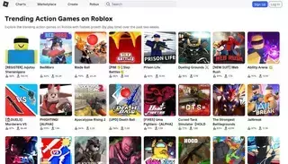 Rob Lox Trending Action Games on Roblox