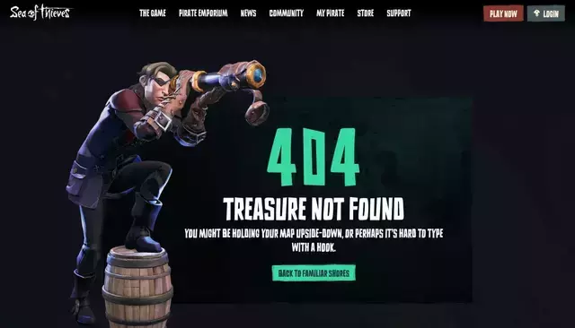 seaofthieves.com homepage screenshot