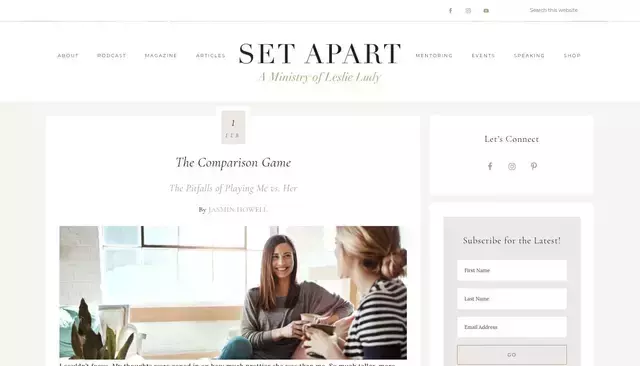 setapart.org homepage screenshot