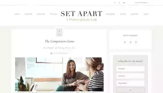 Set Apart The Comparison Game