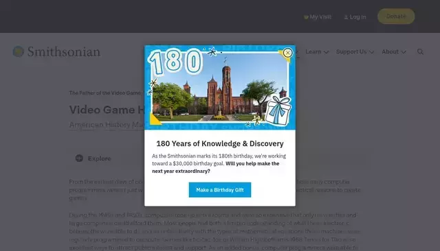 si.edu homepage screenshot