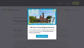 Si Video Game History | Smithsonian Institution