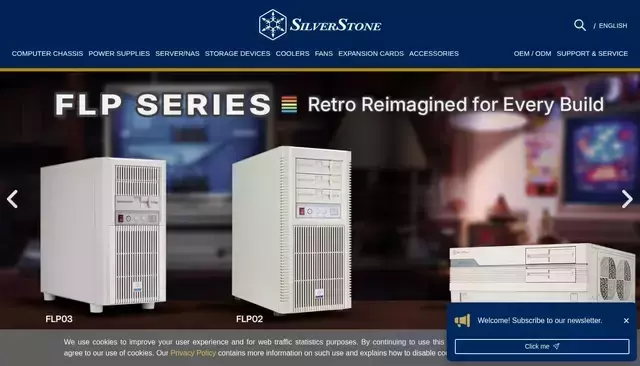 silverstonetek.com homepage screenshot