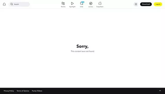 snapchat.com homepage screenshot