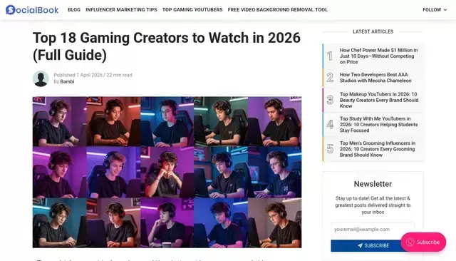 socialbook.io homepage screenshot