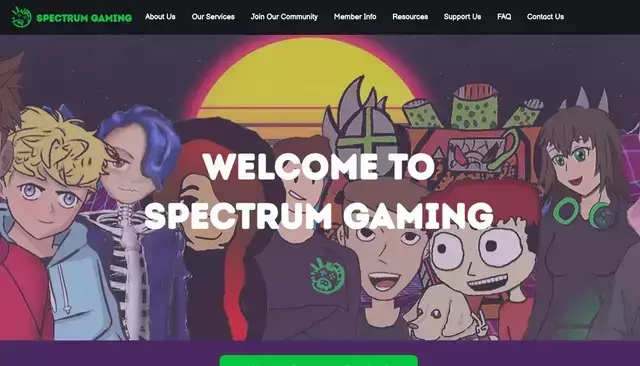 spectrumgaming.net homepage screenshot