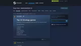 Steam Community Top 10 Strategy games :: Total War: WARHAMMER III Discussões gerais