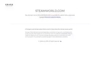 Steam World STEAMWORLD.COM | Strategic-Grade domain names for established businesses and funded startups