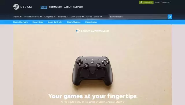 store.steampowered.com homepage screenshot