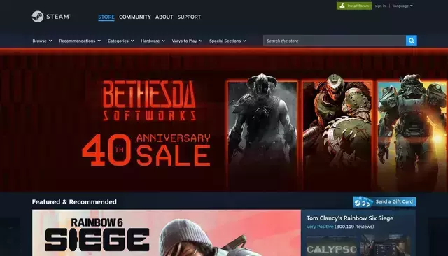 store.steampowered.com homepage screenshot