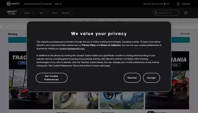 store.ubisoft.com homepage screenshot