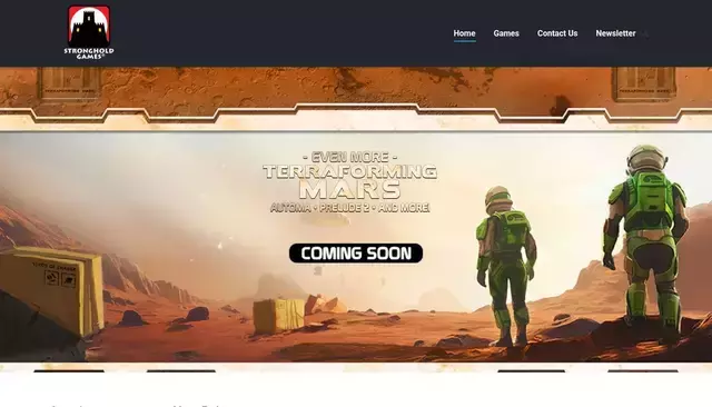 strongholdgames.com homepage screenshot