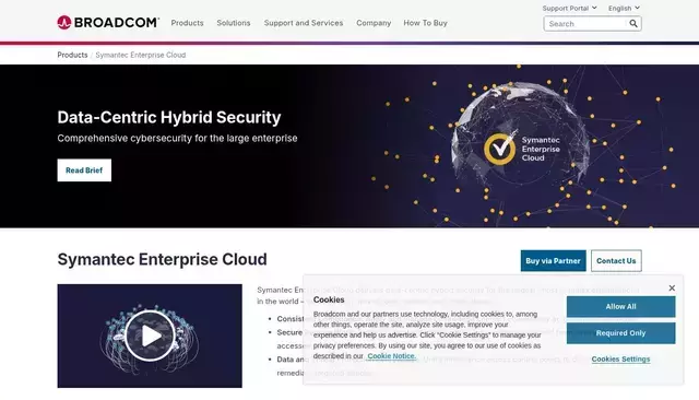 symantec.com homepage screenshot