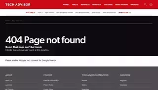 Tech Advisor Page not found – Tech Advisor