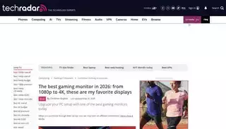 Tech Radar The best gaming monitor in 2026: from 1080p to 4K, these are my favorite displays | TechRadar