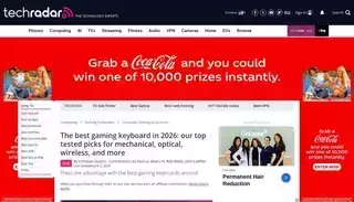Tech Radar The best gaming keyboards in 2025 | TechRadar