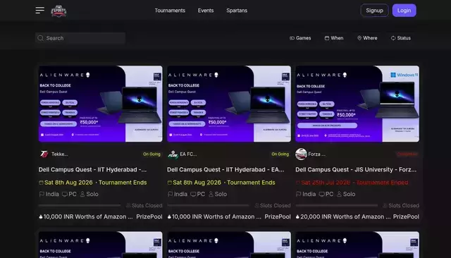 theesports.club homepage screenshot