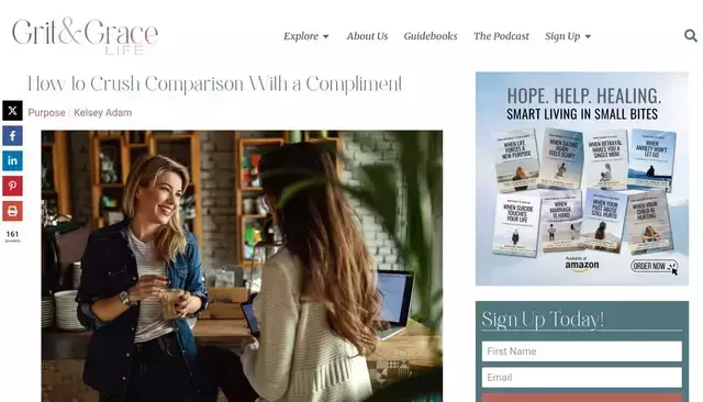 thegritandgraceproject.org homepage screenshot