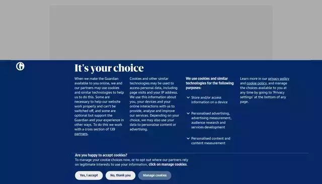 theguardian.com homepage screenshot