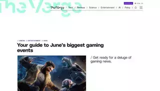 The Verge Your guide to June’s biggest gaming events | The Verge