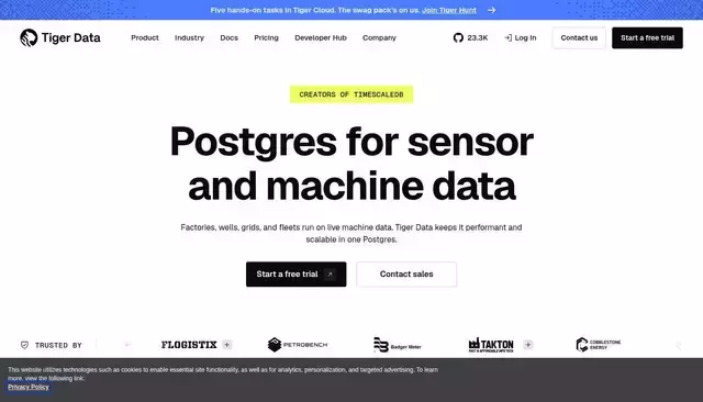 timescale.com homepage screenshot