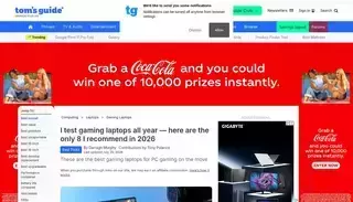 Toms Guide Best gaming laptops in 2026, tested by experts | Tom's Guide