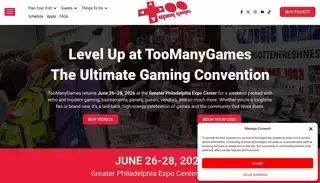 Too Many Games TooManyGames 2026 | PA's Premier Gaming Convention
