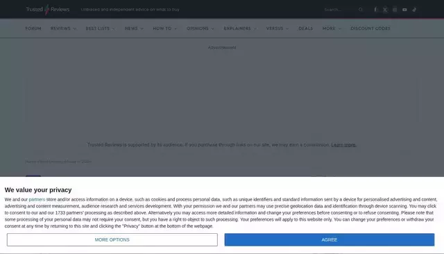 trustedreviews.com homepage screenshot