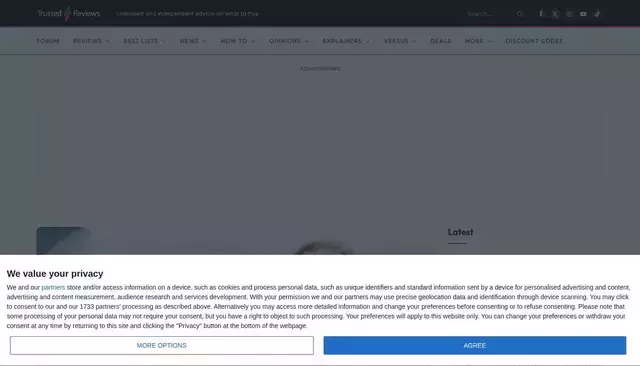 trustedreviews.com homepage screenshot