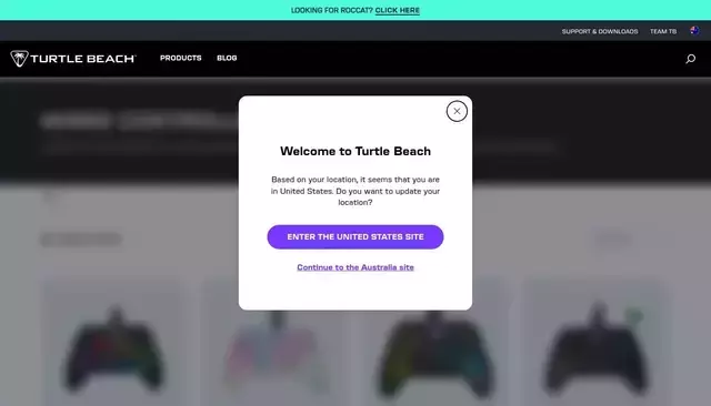 turtlebeach.com homepage screenshot