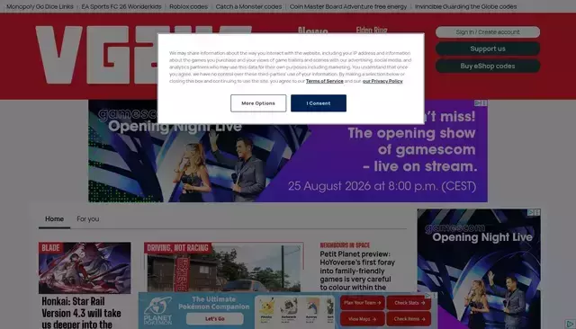 vg247.com homepage screenshot