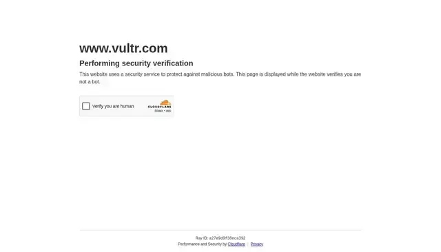 vultr.com homepage screenshot