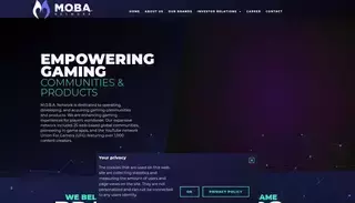 We Are Mob A M.O.B.A. Network – – some of the largest gaming communities in the world.