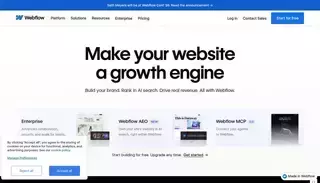 Web Flow Webflow: The agentic web platform for modern businesses