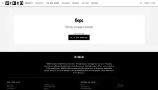 Wired Page Not Found | WIRED