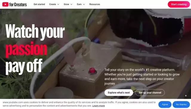 youtube.com homepage screenshot