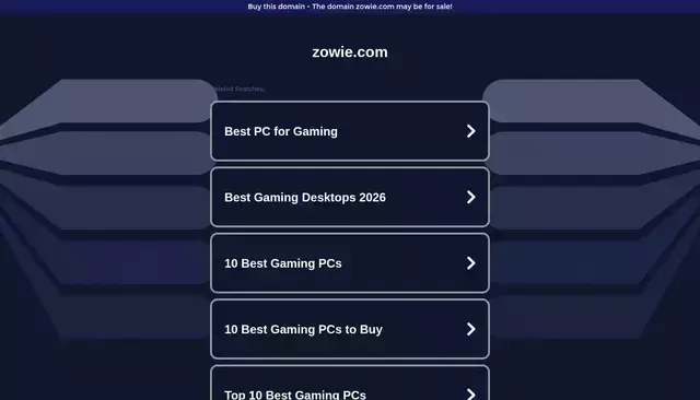 zowie.com homepage screenshot